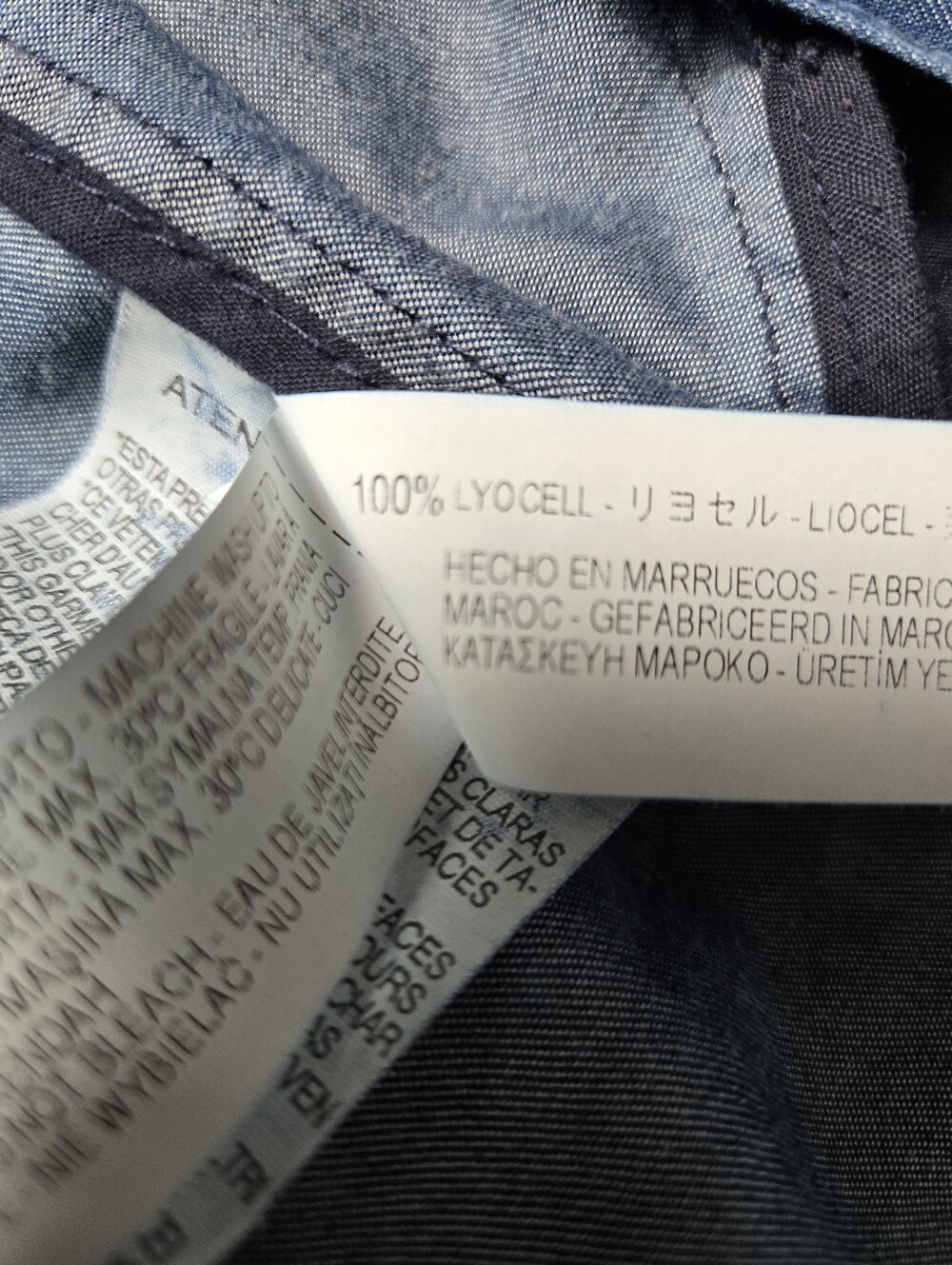 Zara Lightweight Lyocell Denim Belted Trench Coat. Size Small - Picture 12 of 14